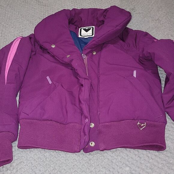 Obermeyer Vintage Purple & Pink Ski Snowboarding Layered Coat Size Small 6 - Picture 6 of 8